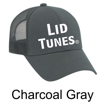 Lid Tunes Mesh Back Charcoal Gray Cap